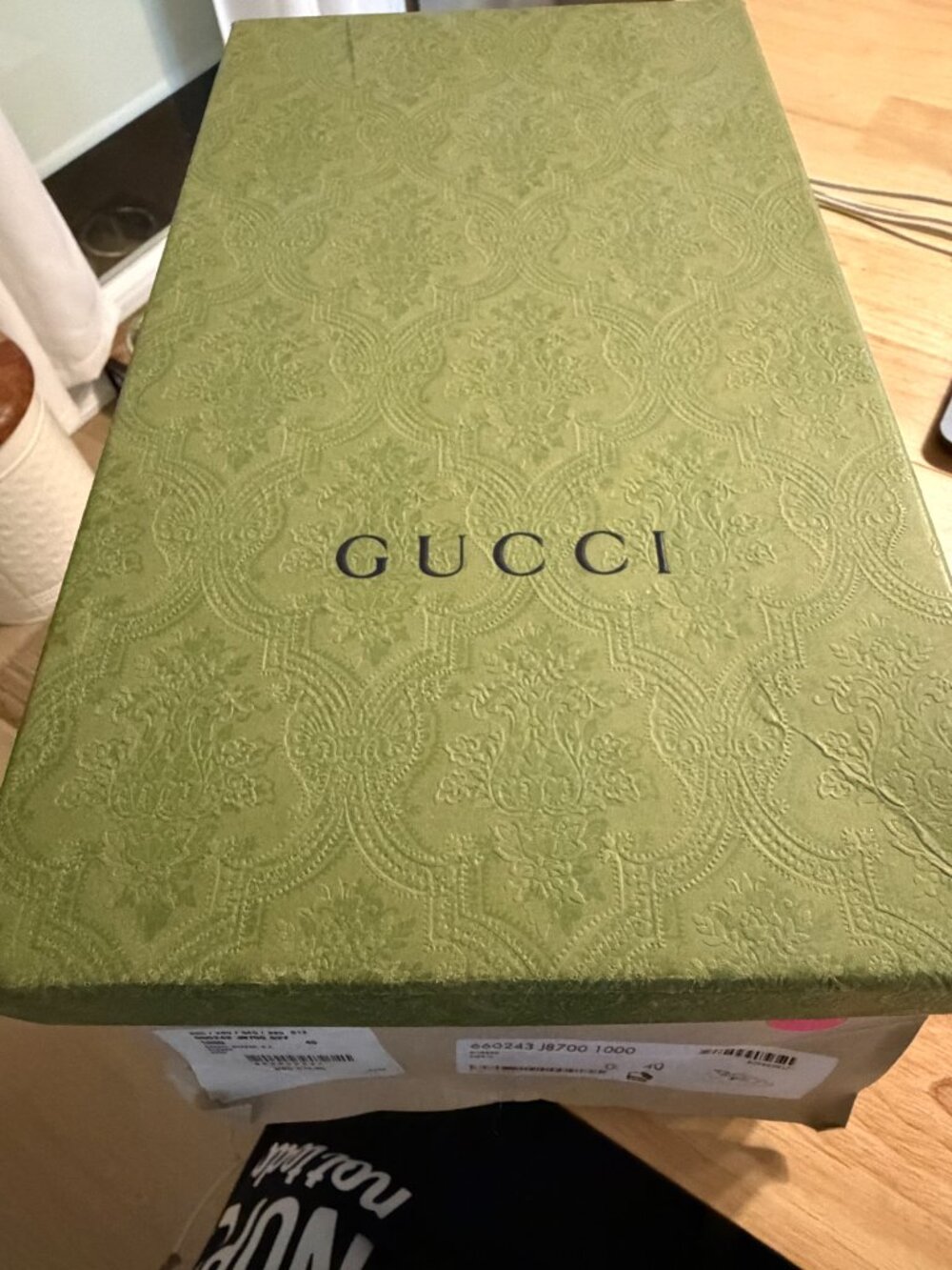 Gucci Black Rubber Double Strap Sandals | Unisex Style - Picture 5 of 5